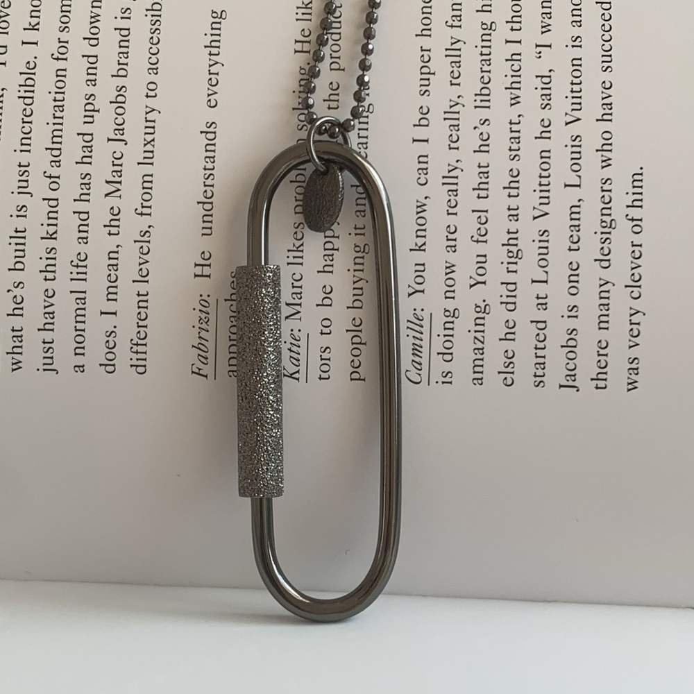 🔥❤️🔥 Brunello Cucinelli Monili Chain Beaded Necklace W/Sparkly Pendant 🔥❤️🔥 - Picture 5 of 13